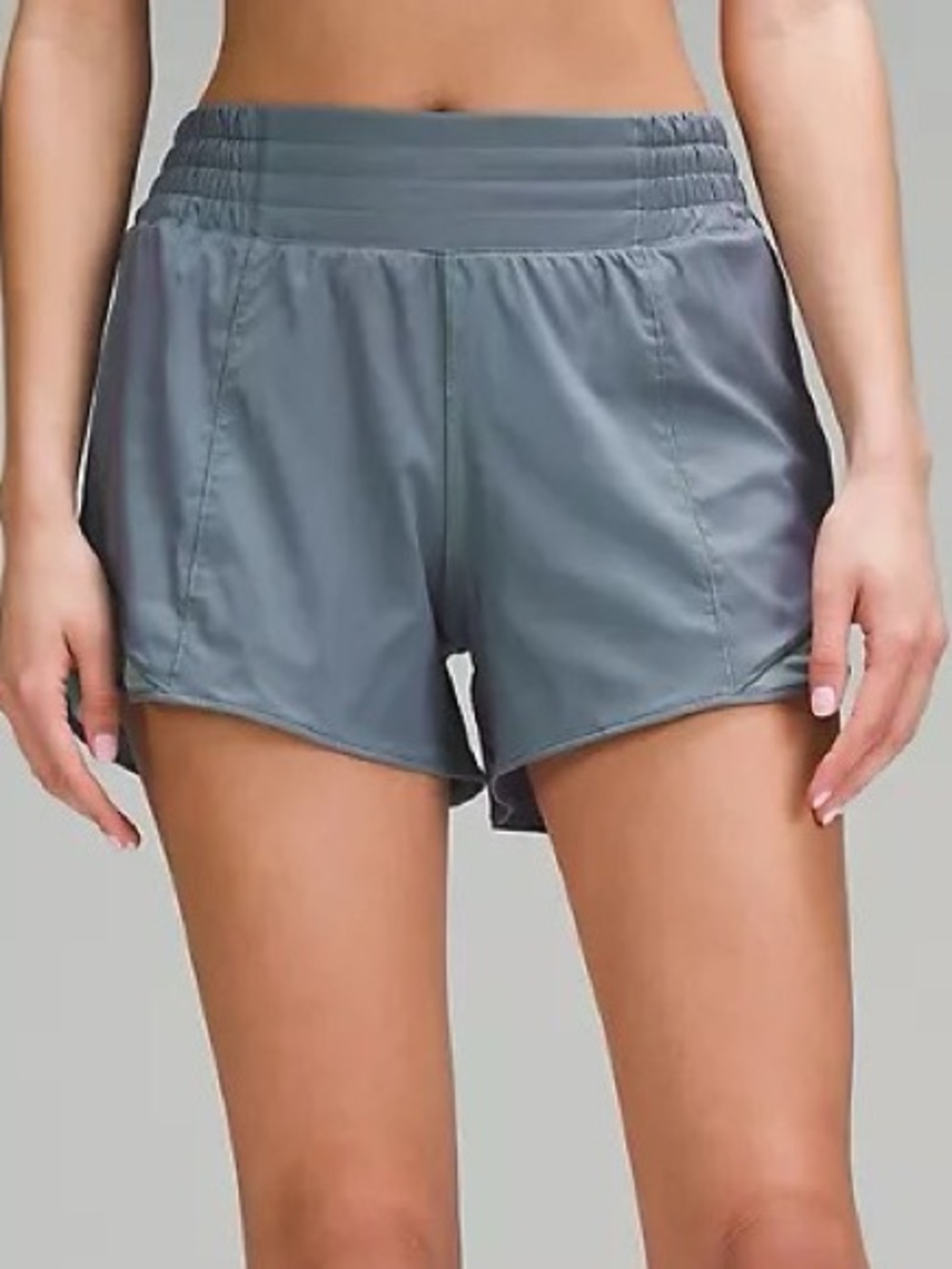 🔥LULULEMON Hotty Hot High-Rise Lined Short 4”IRIDESCENT TidewaterTeal/Power Purp